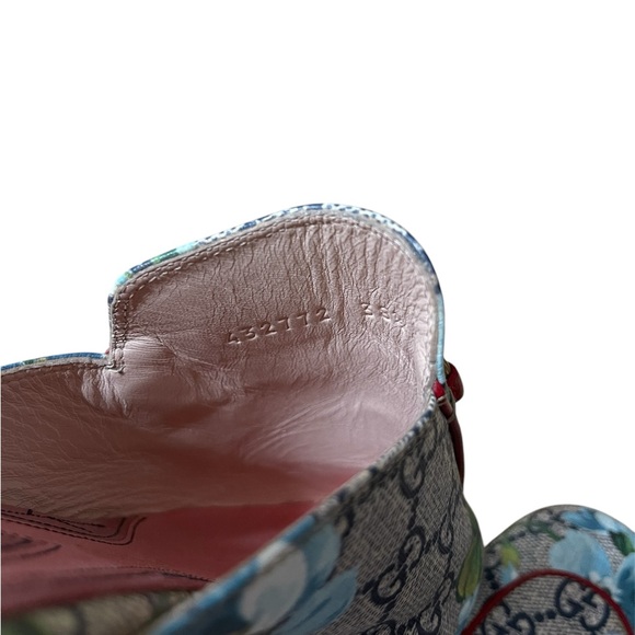 Gucci GG Supreme Monogram Blooms Princetown Slippers Loafers Mules - Picture 7 of 8